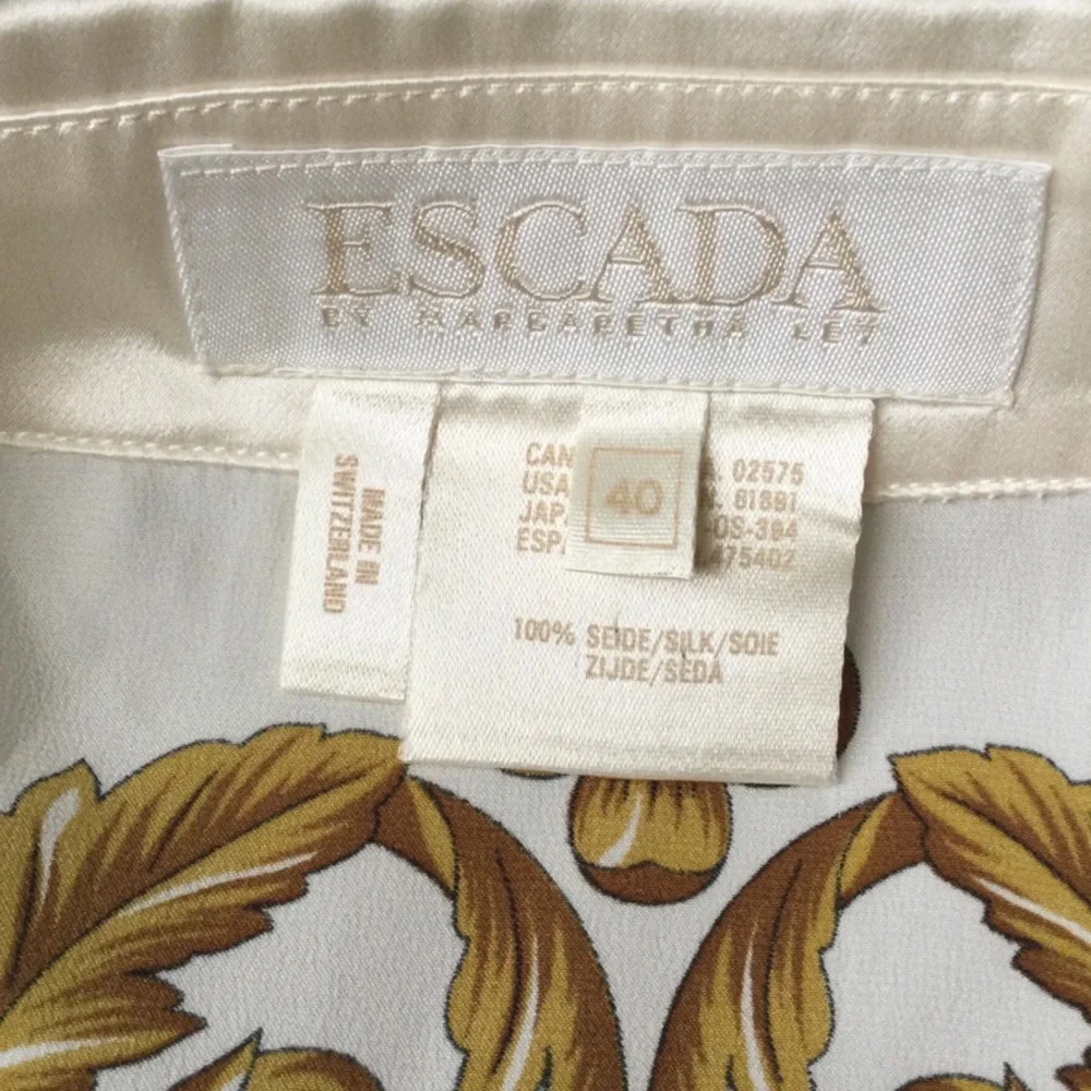 HOST PICK Vintage Escada by Margaretha Ley Silk Top - Picture 8 of 9